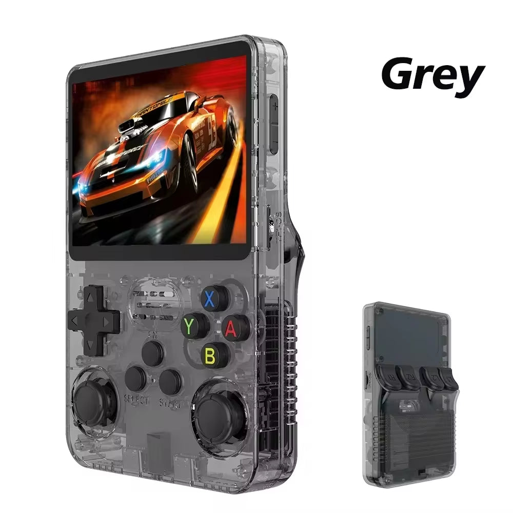 NEW Red  128GB Retro Handheld Video Game Console Linux System 3.5 Inch IPS Screen Portable Pocket 64GB Gaming Boys Gift