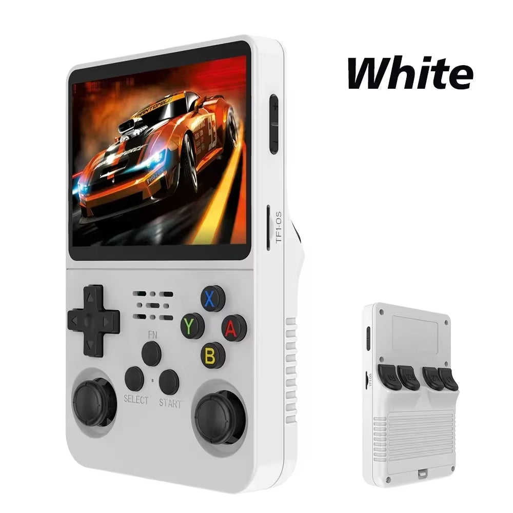 NEW Red  128GB Retro Handheld Video Game Console Linux System 3.5 Inch IPS Screen Portable Pocket 64GB Gaming Boys Gift